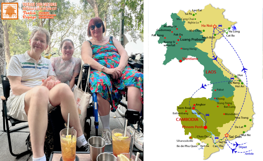 Circuit Vietnam Cambodge pour la personne à mobilité réduite avec Tonkin Voyage